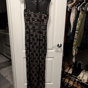 Unbranded Black Lace Maxi Dress